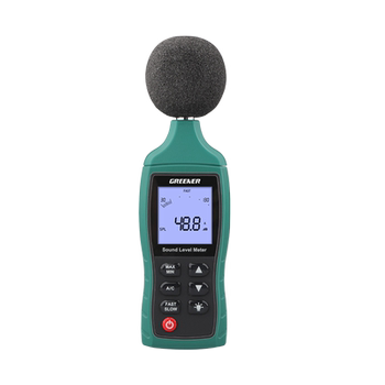 Green forest decibel detector noise tester