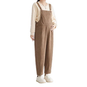 Autumn and winter overalls for pregnant women to wear outside overalls