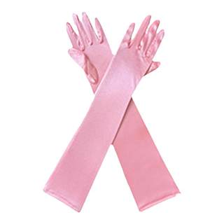 Satin pink glove princess sleeves