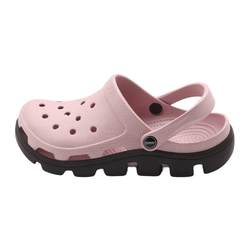 인터넷 유명인의 같은 스타일 여성용 악어 신발 Ouyang Nana Lu Han Baotou 부드럽고 두꺼운 밑창 미끄럼 방지 비치 샌들 여름 아우터 착용