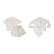 tbh brutalist home urban beast hippopotamus tencel cotton long home clothes set can be worn outside couple pajamas