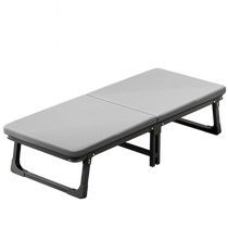 Folding bed lunch break lounge chair office nap artifact home single bed adult portable marching simple accompanying bed