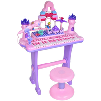 Beefenle childrens electronic violin beginner baby piano little girl birthday present multifunctional building block toy