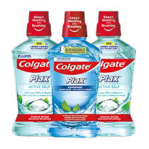 Colgate Salt White Cool Mouthwash Freshens Breath and Reduces Oral Bacteria Growth 1500ml Family Pack