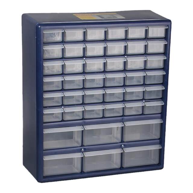 Plastic drawer type storage parts box