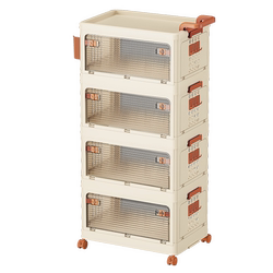 Storage Cabinet, Household Trolley, No Installation Required, Living Room Children's Snack Storage Cabinet, Foldable Kitchen Gap Storage Rack
