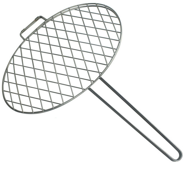 Stainless steel rack round utensils large barbecue net