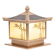 Courtyard pillar lamp outdoor villa solar entrance door lamp outdoor door pillar waterproof pillar lamp wall lamp 1713