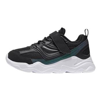 Li Ning ເກີບເດັກນ້ອຍໃນລະດູໃບໄມ້ປົ່ງໃຫມ່ຂອງແທ້ສໍາລັບເດັກຊາຍແລະເດັກຍິງເກີບກັນນ້ໍາ Velcro sneakers ຕ່ໍາສຸດ YKNS020