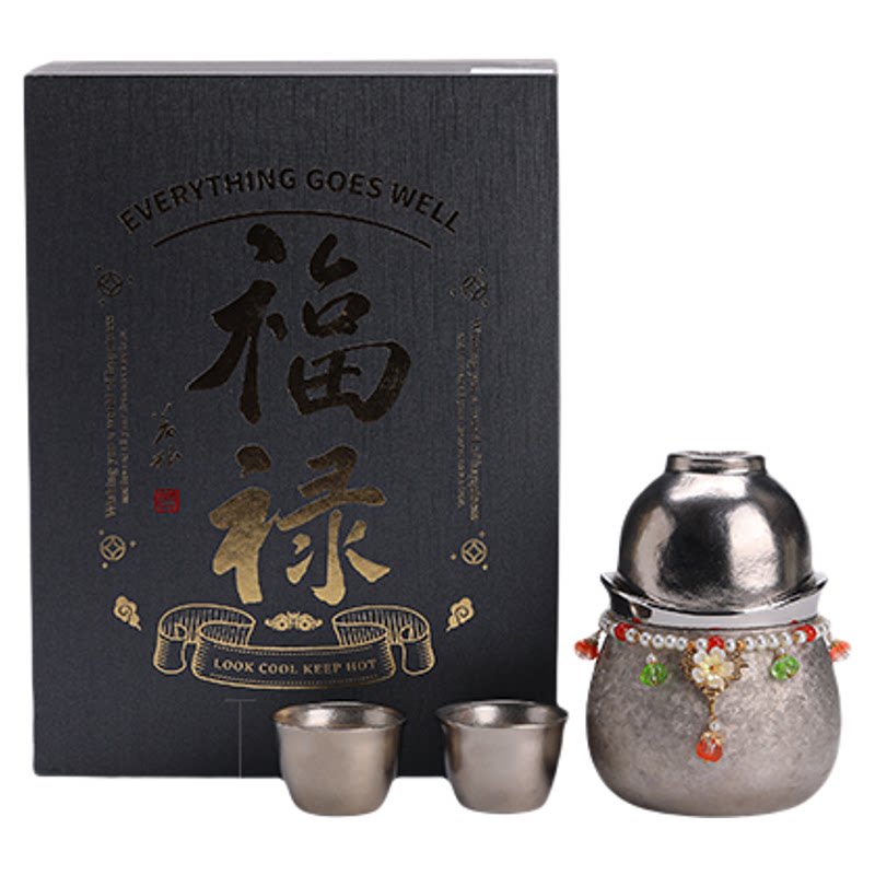 Guiyintang pure titanium portable travel tea set one pot three cups quick cup outdoor camping teapot storage bag