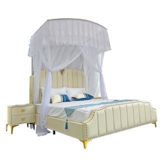 Manufacturer's warranty retractable floor-standing mosquito net for home use thickened
