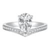TopMiya artificial diamond ring water drop egret