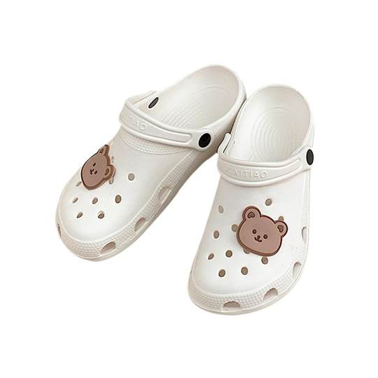 Slim hole shoes cute ins Baotou Beach