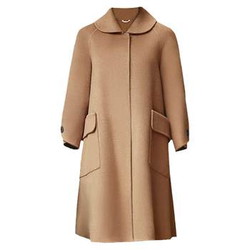 Loose poncho coat off-season double-sided woolen cashmere coat