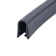 U-shaped rubber edge-covered steel plate protective slot strip Glass inlay sealing strip Rubber anti-collision strip