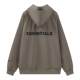 FOG double thread ESSENTIALS cardigan hooded sweatshirt