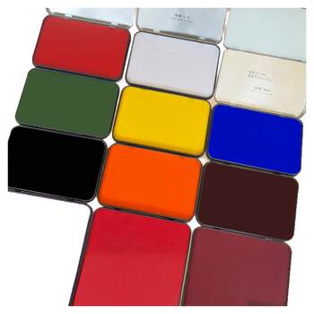 Asiainfo quick-drying ink pad red ink pad large blue extra large black ink pad box indonesian metal shell ink seal quick-drying accounting office supplies stamp children's baby hand and foot prints