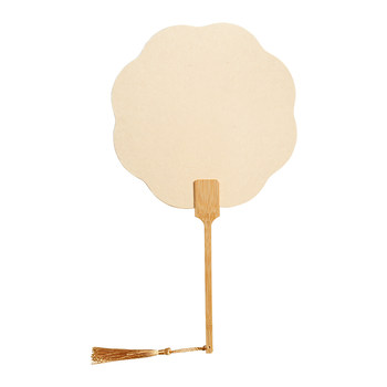 Double-sided thickened blank ancient style rice paper fan painting fan