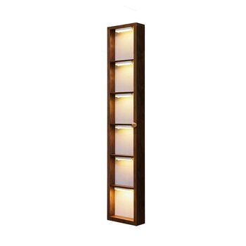 No-punch corner dust-proof figure storage display with light