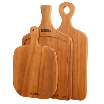 Ekiredo solid wood steak plate double-sided multi-purpose