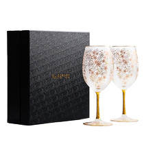 (Self-operated) aderia Japanese imported whiskey cup gold-painted glass red wine cup wedding gift goblet
