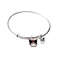 New ins cartoon bracelet for boys and girls, simple and fashionable adjustable bell bracelet for couples, bestie style