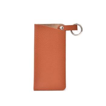 Portable glasses storage bag pu sunglasses hanging bag