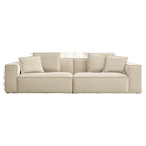 Lins Home Furnishing Tofu Block Sofa Cat Scratch Cloth Technology Cloth Small Apartment Cream Style Straight Row Sofa Lins Wood Industry