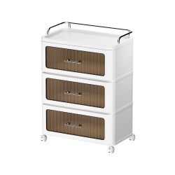 Storage Cabinet with Drawers for Home Use in the Living Room, Multi-Layer Snack and Miscellaneous Storage Cabinet, Movable Bedroom Gap Bedside Cabinet