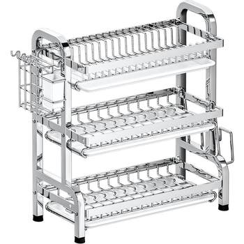 304 stainless steel dish storage rack drain bowl plate put dishes plate plate bowl plate bowl rack kitchen storage rack multi-function