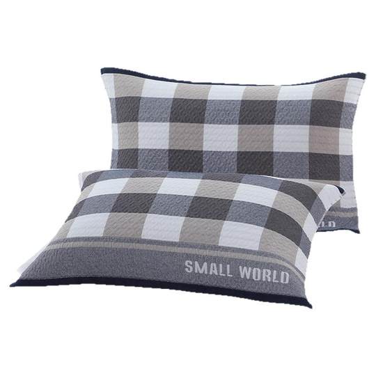 简约枕巾一对装可爱加大加厚枕头巾四季学生成人情侣盖巾吸汗