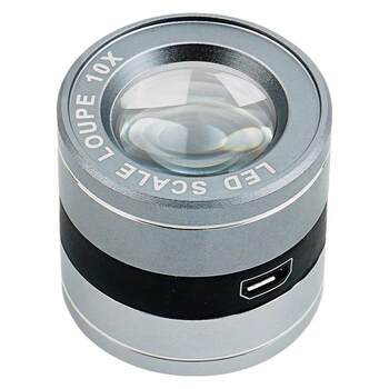 Best magnification 10 times with light and scale