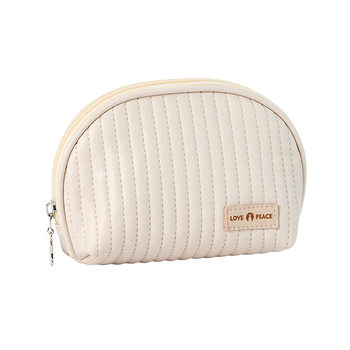Makeup bag pu semicircle bag medium lipstick makeup storage bag