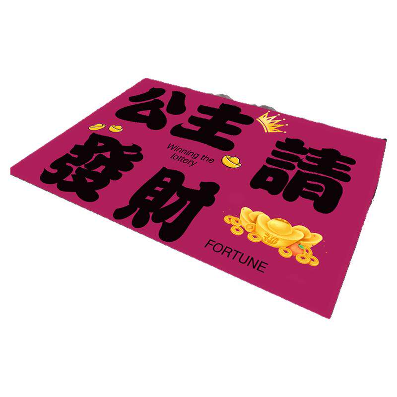 Interesting personalized text floor mat diatom mud entry door entrance carpet bathroom bathroom door water-absorbent anti-slip