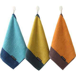 Gold hand towel pure cotton square towel convenient lanyard towel