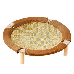 Summer Cat Nest, New Style Rattan Mat, Two-Layer Cat Bed, Suitable for All Seasons, Large Size Pet Cat Sleeping Nest