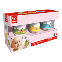 (Self-operated) hape tumbler eggshell rattle infant baby comfort toy infant New Year gift