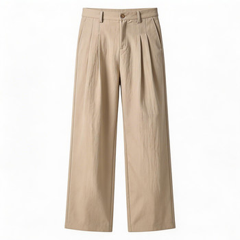 Dream made old money style tencel linen trousers men's summer thin straight casual pants boys' pants