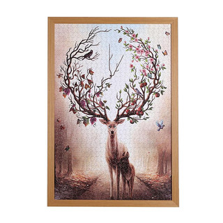 Solid wood puzzle frame 1000 pieces large photo frame hanging wall 500 framed picture frame 300 puzzle frame custom framed frame 2000