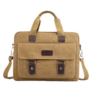 Aiguoguo one-shoulder cross-body polyester japanese and korean briefcase