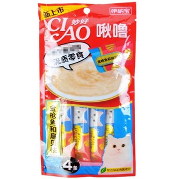 Inabao Jiulu ໂພຊະນາການຂອງຍີ່ປຸ່ນ ciao ອັດສະຈັນ cat strips ຂອງແຫຼວອາຫານຫວ່າງອາຫານປຽກສໍາລັບ kittens soft pack cat canned food