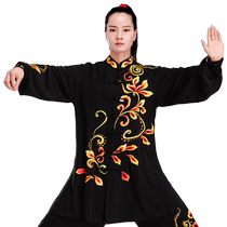 Yuntai Chi new original design 2024 embroidered loose and smooth competition performance clothing performance Qigong Tai Chi clothing