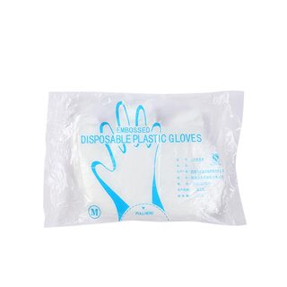 Disposable gloves outdoor camping catering food hand mask eating lobster thickened transparent plastic film