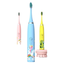 Childrens electric toothbrush fully automatic soft-bristled waterproof toddler usb rechargeable student male and female 3-6-12 years old cartoon