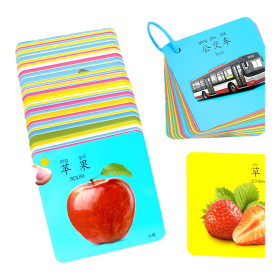 Early Education Cognitive Card Infant Children Flash Card Baby Looking for Pictures Yizhizhi Enlightenment Fruit Animal Digital Toys
