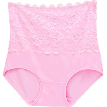 Tingmei Weiman 3 ກ່ອງຂອງຂວັນຜ້າຝ້າຍ lace lace underwear ແອວສູງທ້ອງຄວບຄຸມຂະຫນາດໃຫຍ່ຂອງຝ້າຍ crotch briefs