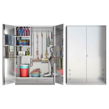 Zhongwande stainless steel cleaning cabinet mop cabinet cleaning cabinet