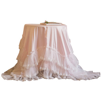 Retro pink french style layer original lace yarn Retro pink french style layer original lace yarn