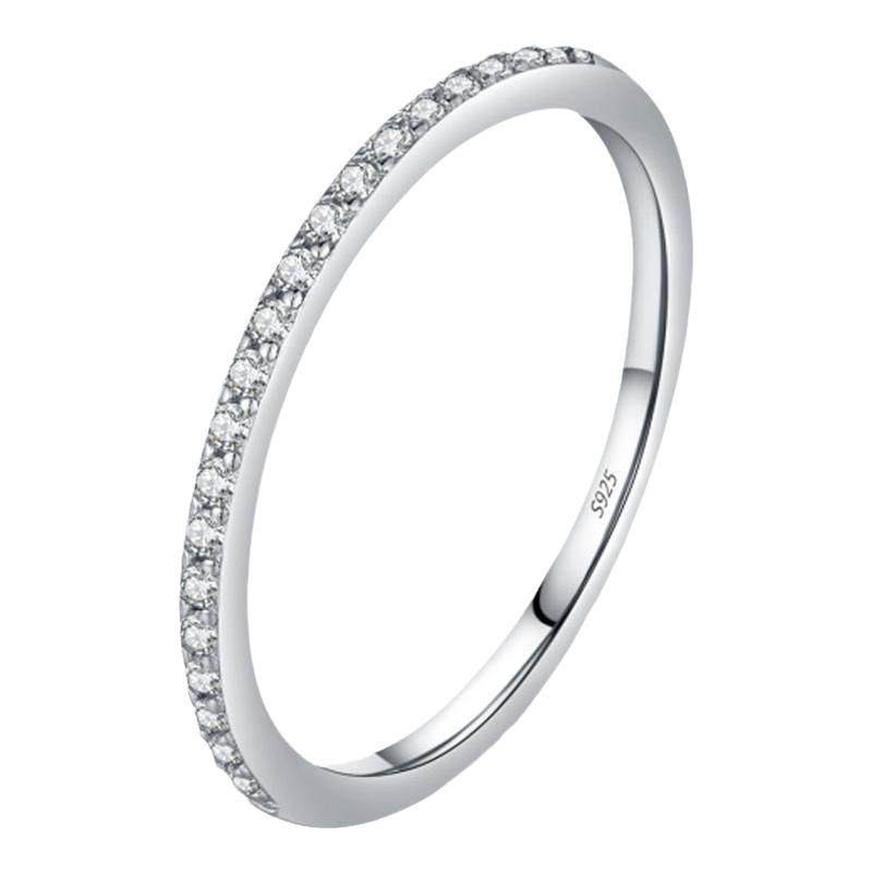 Modian S925 silver moissanite ring holiday gift for women