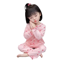 Fille Sleepwear Long Sleeve Spring Autumn Season Style Cartoon Cute Casual Warm Childrens Home Suits Suit Little Girl Baby Girl